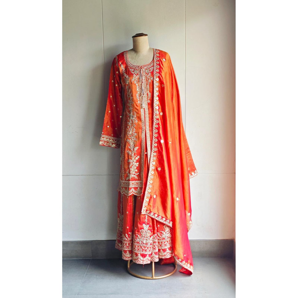 Sunset Rust Sharara Set