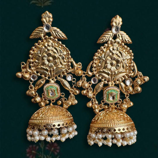 Jhumkas with Intricate Detailing