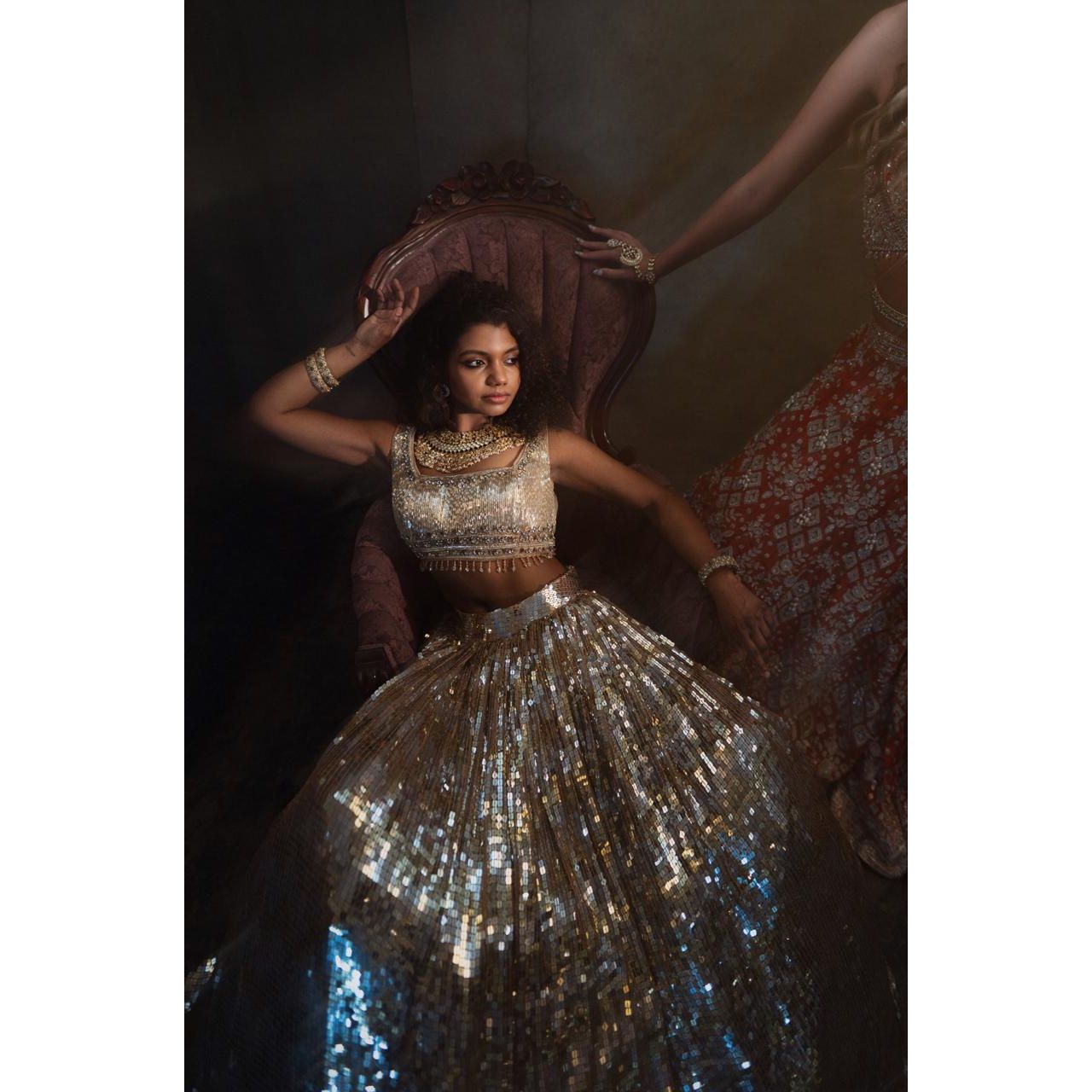 The Desert Drift Lehenga