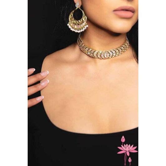 Zoya Pearl Choker Necklace 92.5 Silver – Elegant Pearl and Silver Choker for a Timeless Look