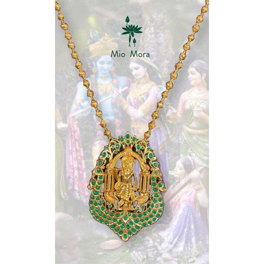 92.5 Krishna Silver Necklace – Pure Sterling Silver Necklace with Divine Design